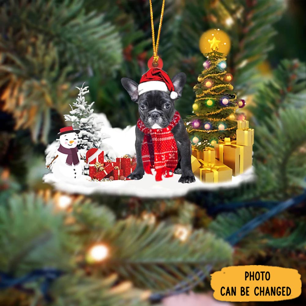 Personalized French Bulldog Christmas Ornament Sweet Ornament Gift For Couples