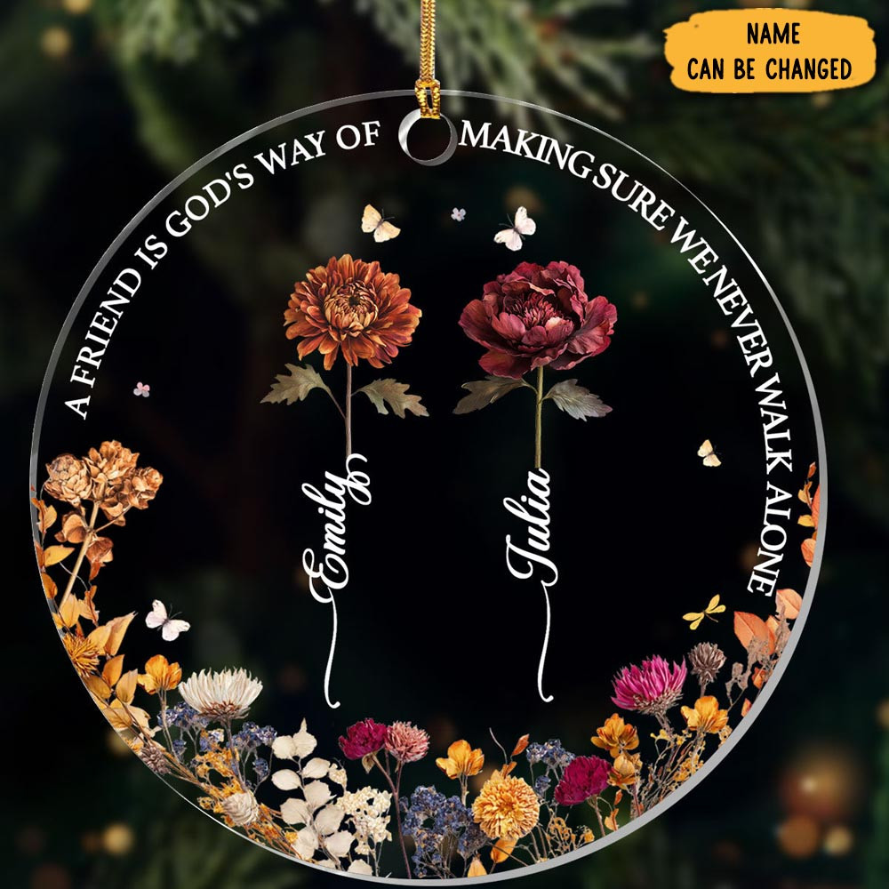 Personalized Friendship Christmas Ornament Xmas Tree Decor Christmas Gifts For Best Friends