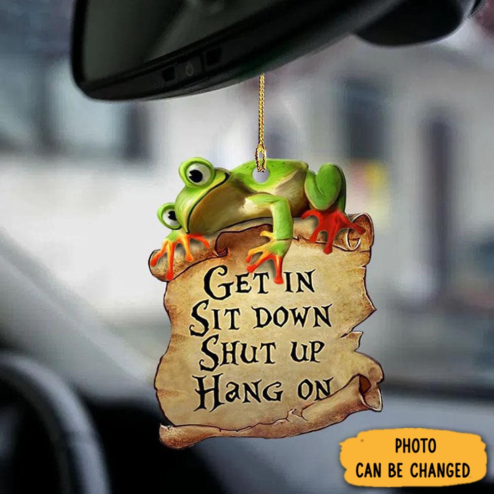 Personalized Frog Get In Ornament Adorable Easter Ornament Keepsake