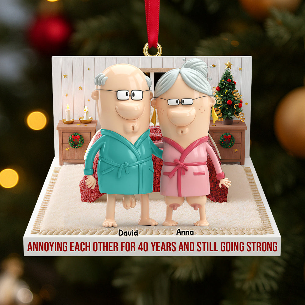 Personalized Funny Gifts For Old Couple Christmas Ornament - Xmas Ornament Gift Personalized Funny Gifts For Old Couple Christmas Ornament - Xmas Ornament Gift