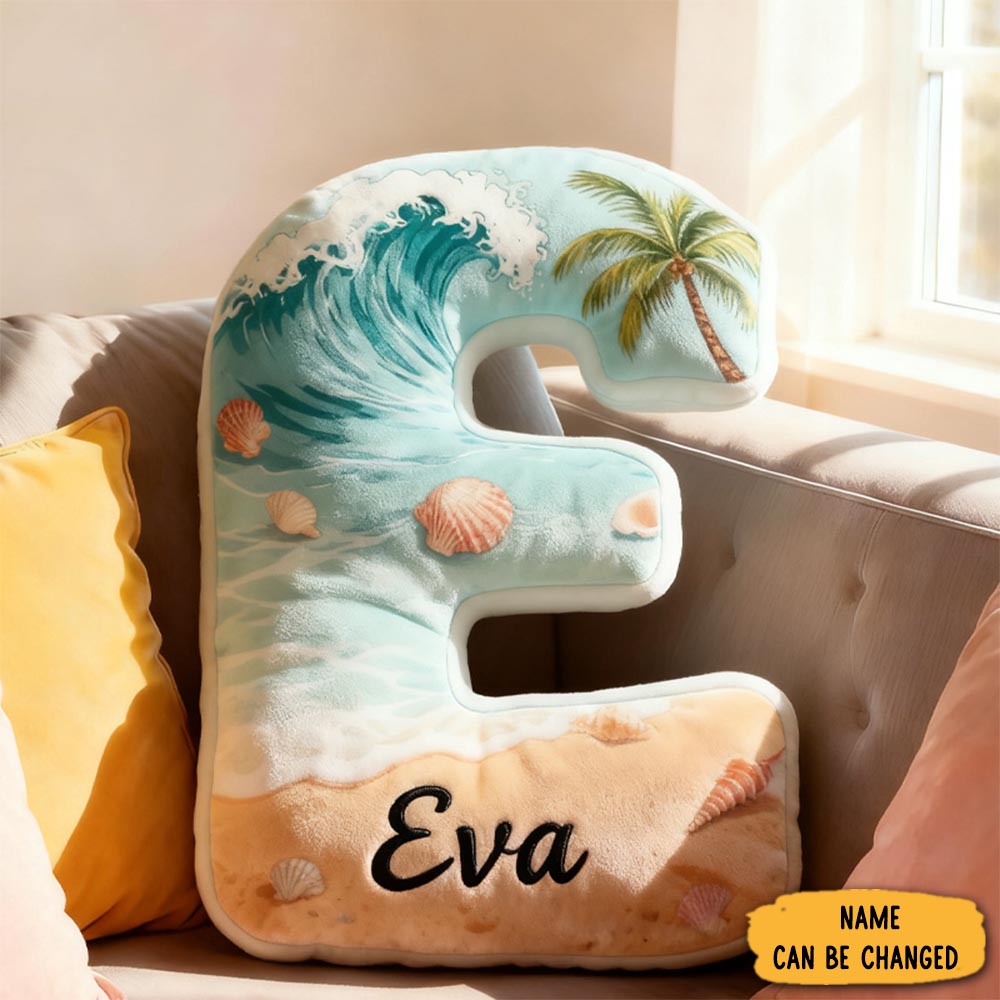 Personalized Funny Pillow Christmas Graphic 3d Print Beach Travel Letter Customized Name Gift For Travel Lovers