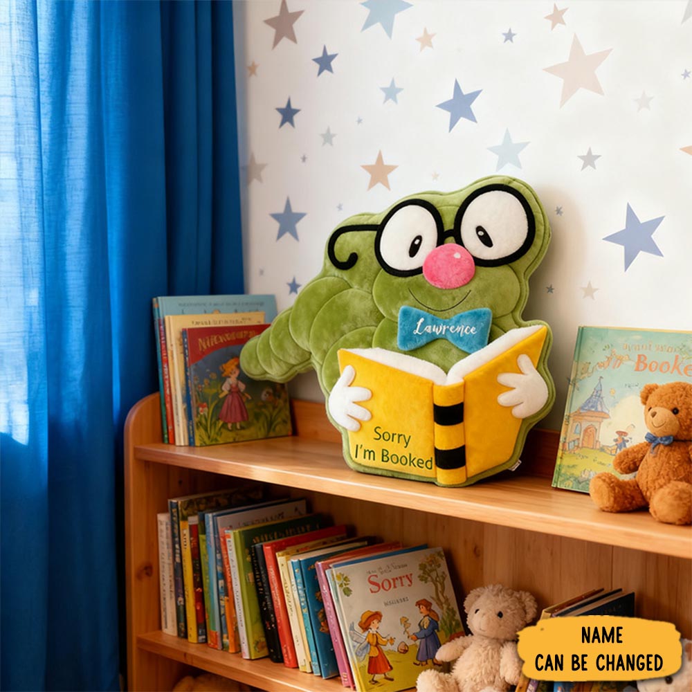 Personalized Funny Pillow Christmas Graphic 3d Print Bookworm I M Booked Custom Name Gift For Reading Lovers