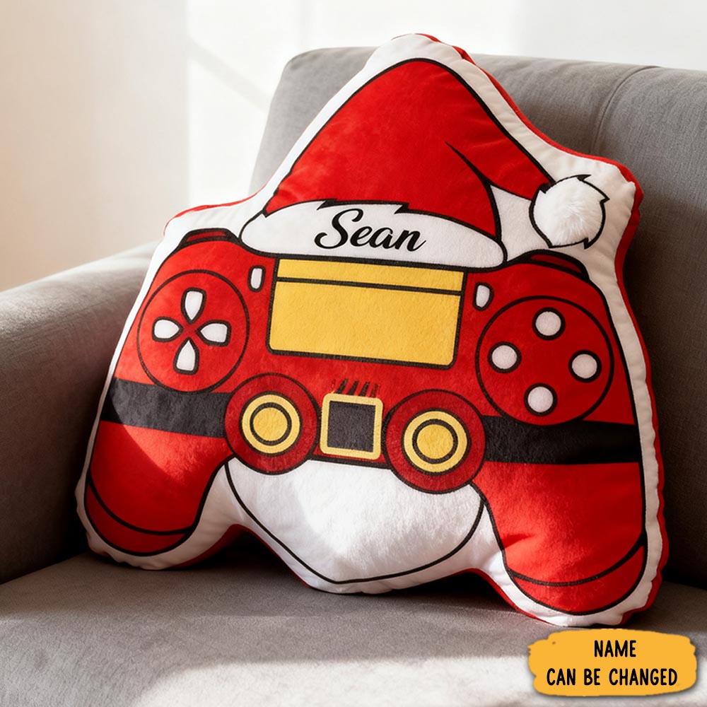 Personalized Game Controller Pillow Game Player Pillow Christmas Gamer With Name Gift For Kid Gamer Lover