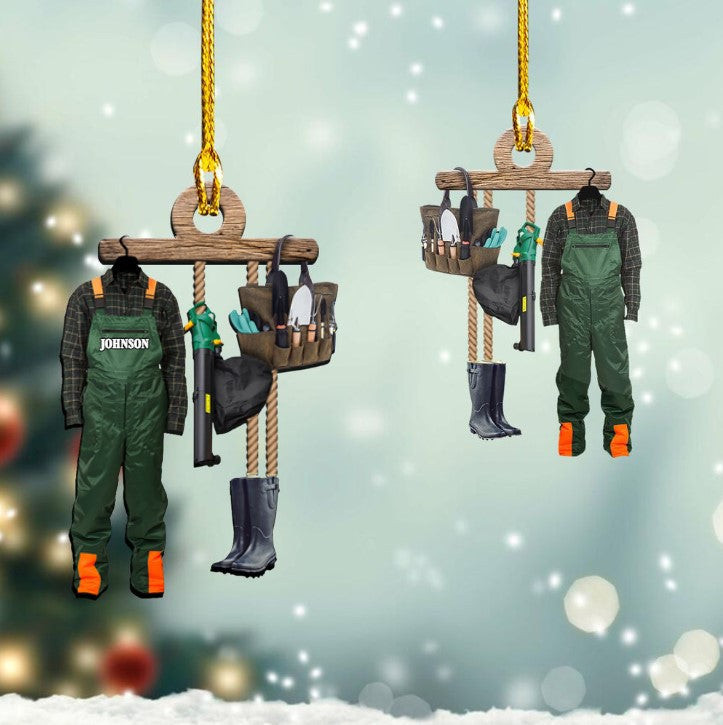 Personalized Garden Clothes Acrylic Ornament for Gardeners