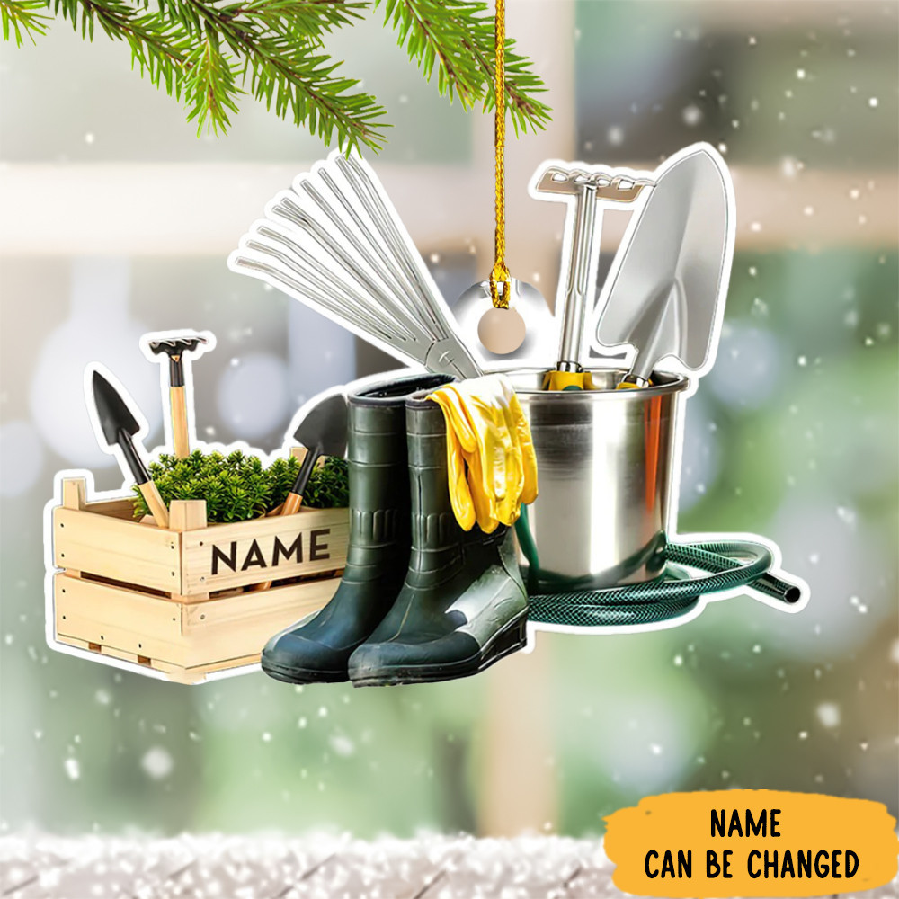 Personalized Gardener Ornament 2024 Christmas Tree Ornaments For Gardeners