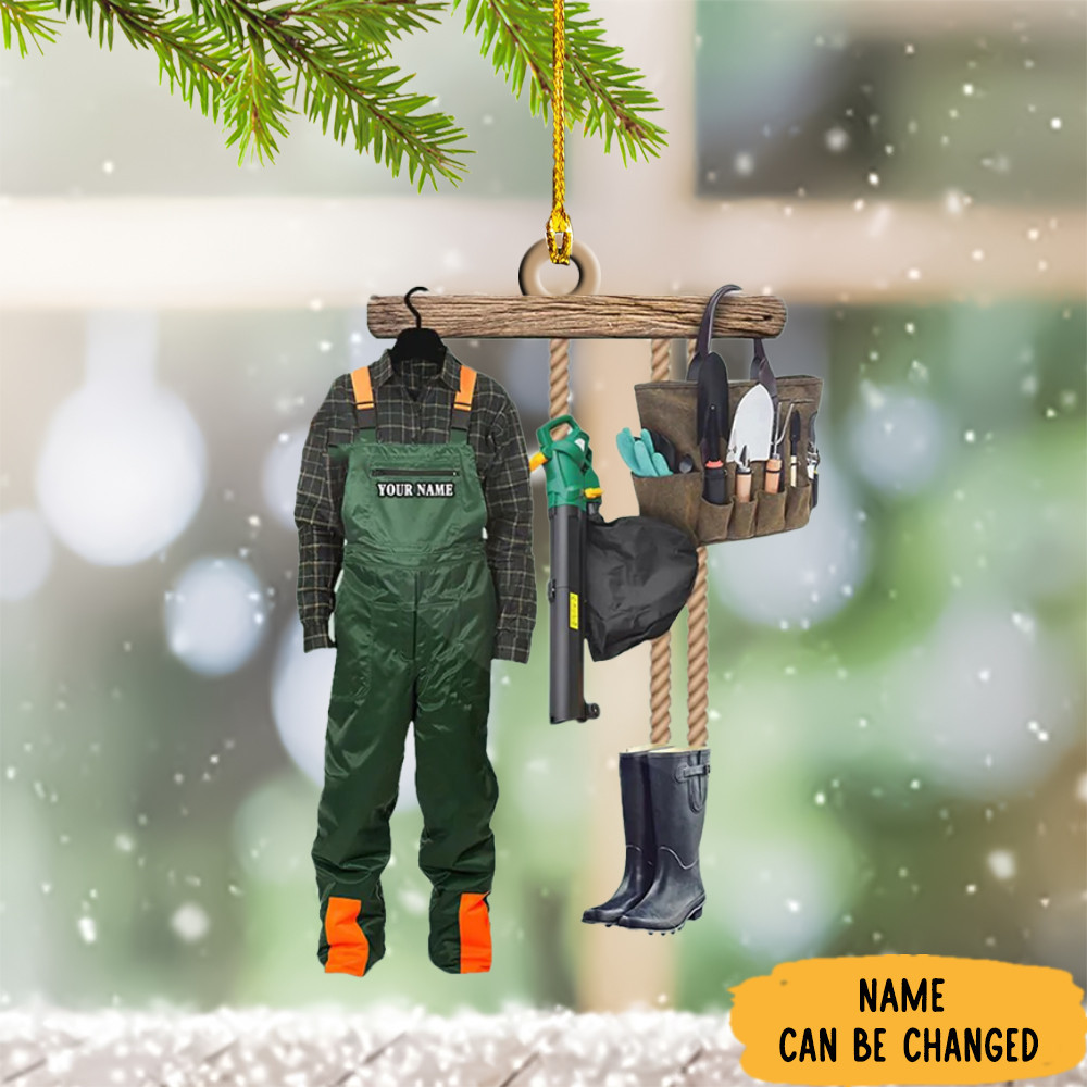 Personalized Gardener Ornament Gardener Christmas Ornament 2024