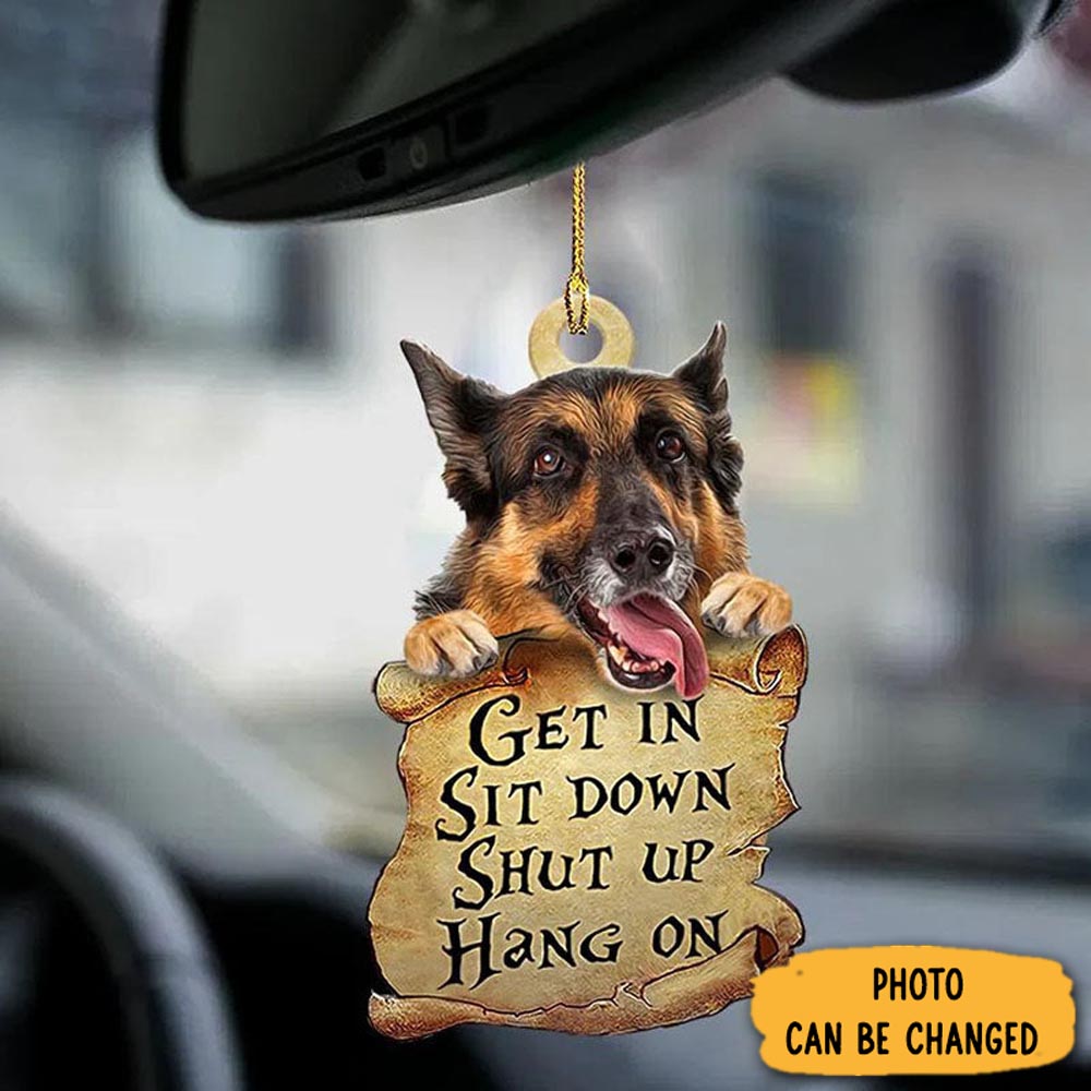 Personalized German Shepherd Get In Ornament Perfect Ornament Gift For Her