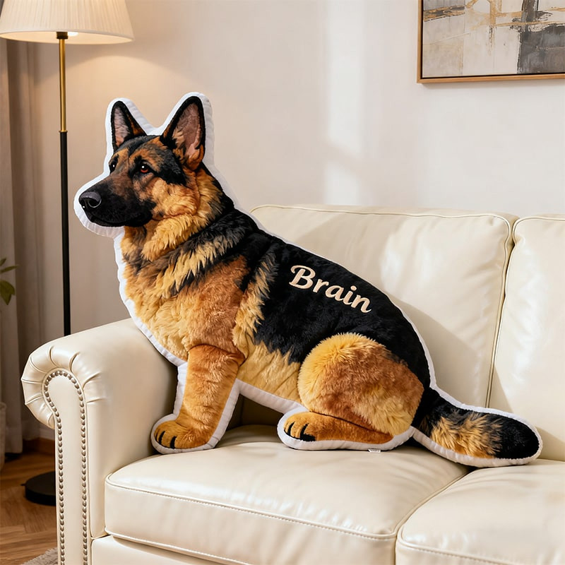 Personalized German Shepherd Pillow Sofa Decor Christmas Gifts For German Shepherd Lovers