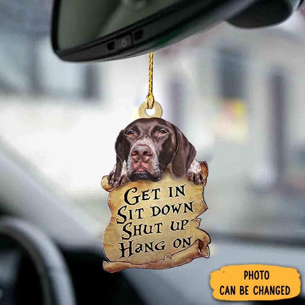 Personalized German Shorthaired Pointer Get In Ornament Charming Christmas Ornament Gift Idea