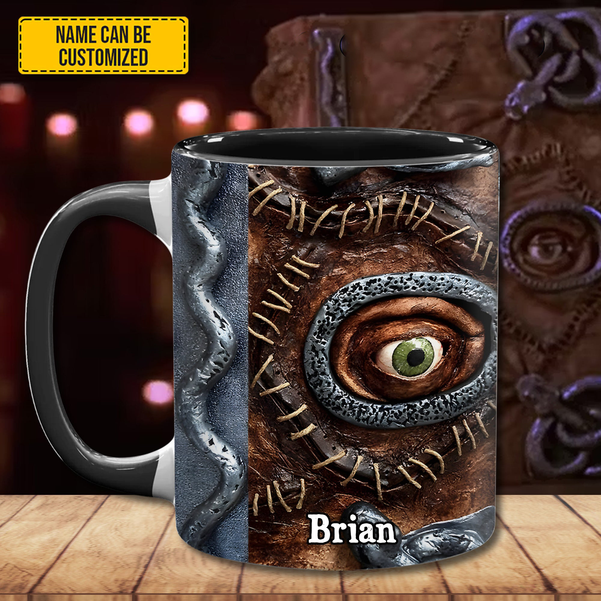 Personalized Giant Eye Looking Mug Scary Themed Unique Coffee Mug Gifts For Men