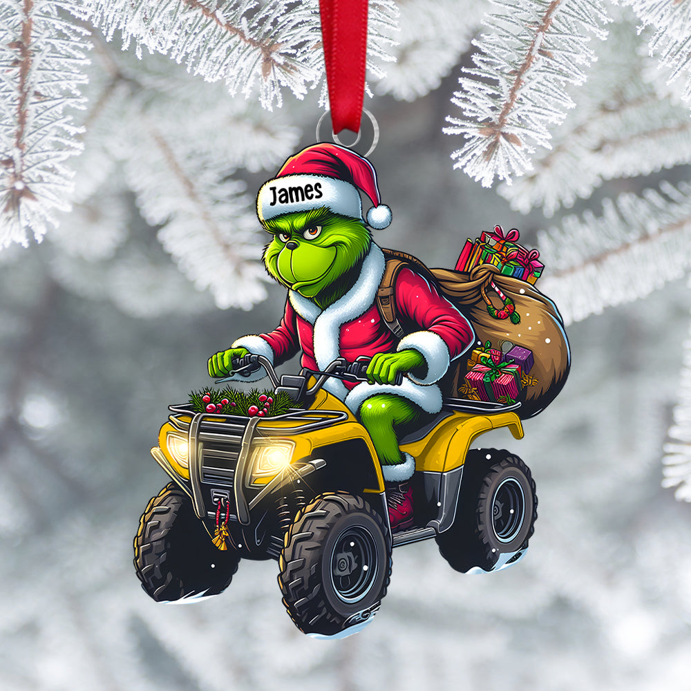 Personalized Gift For ATV Lover Christmas Ornament, Playful ATV Rider - Xmas Home Decoration Gift
