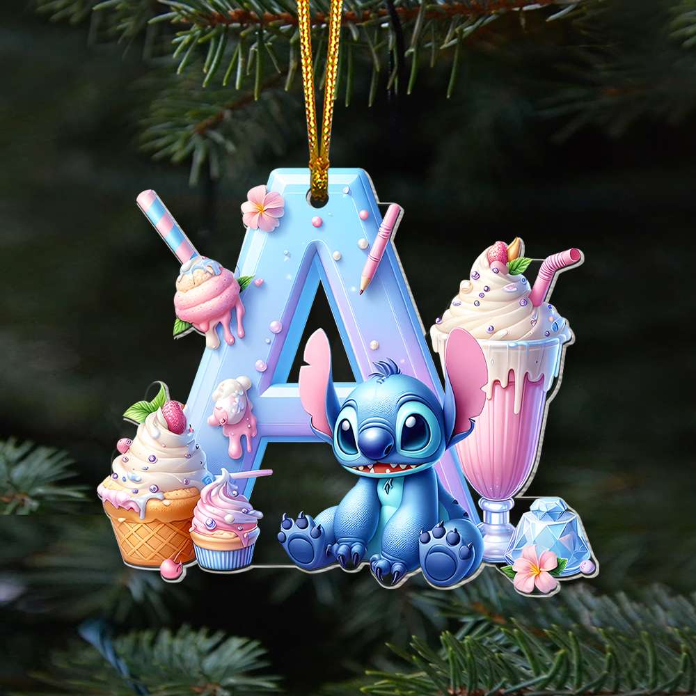 Personalized Gift For Christmas Alphabet Ornament - Fun Holiday Ornament Gift