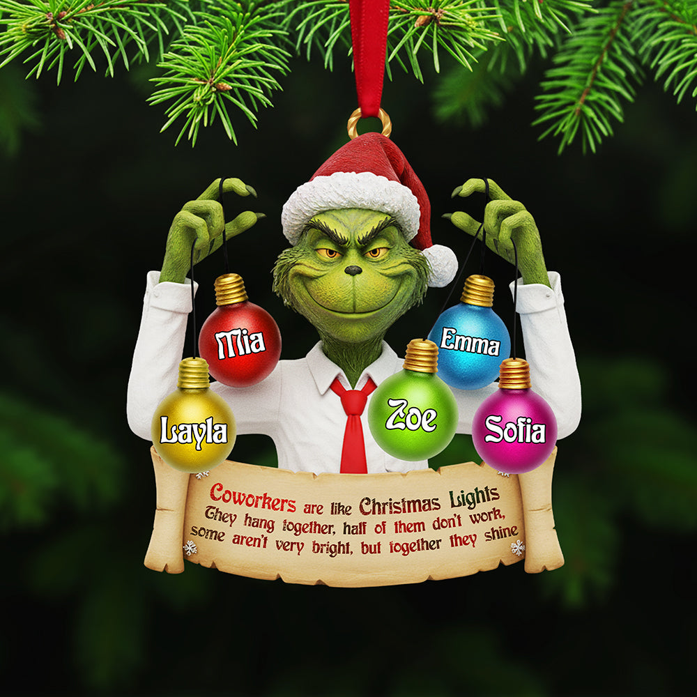 Personalized Gift For Christmas, Coworker Acrylic Ornament - Holiday Season Gift Idea Personalized Gift For Christmas, Coworker Acrylic Ornament - Holiday Season Gift Idea