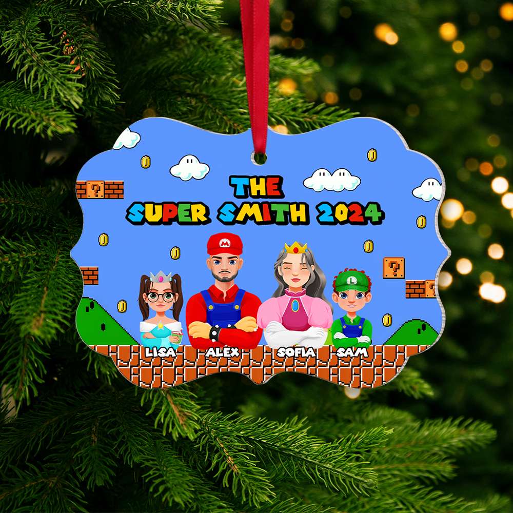 Personalized Gift for Family, Family Christmas Ornament, Tree Decor - Holiday Season Gift Idea