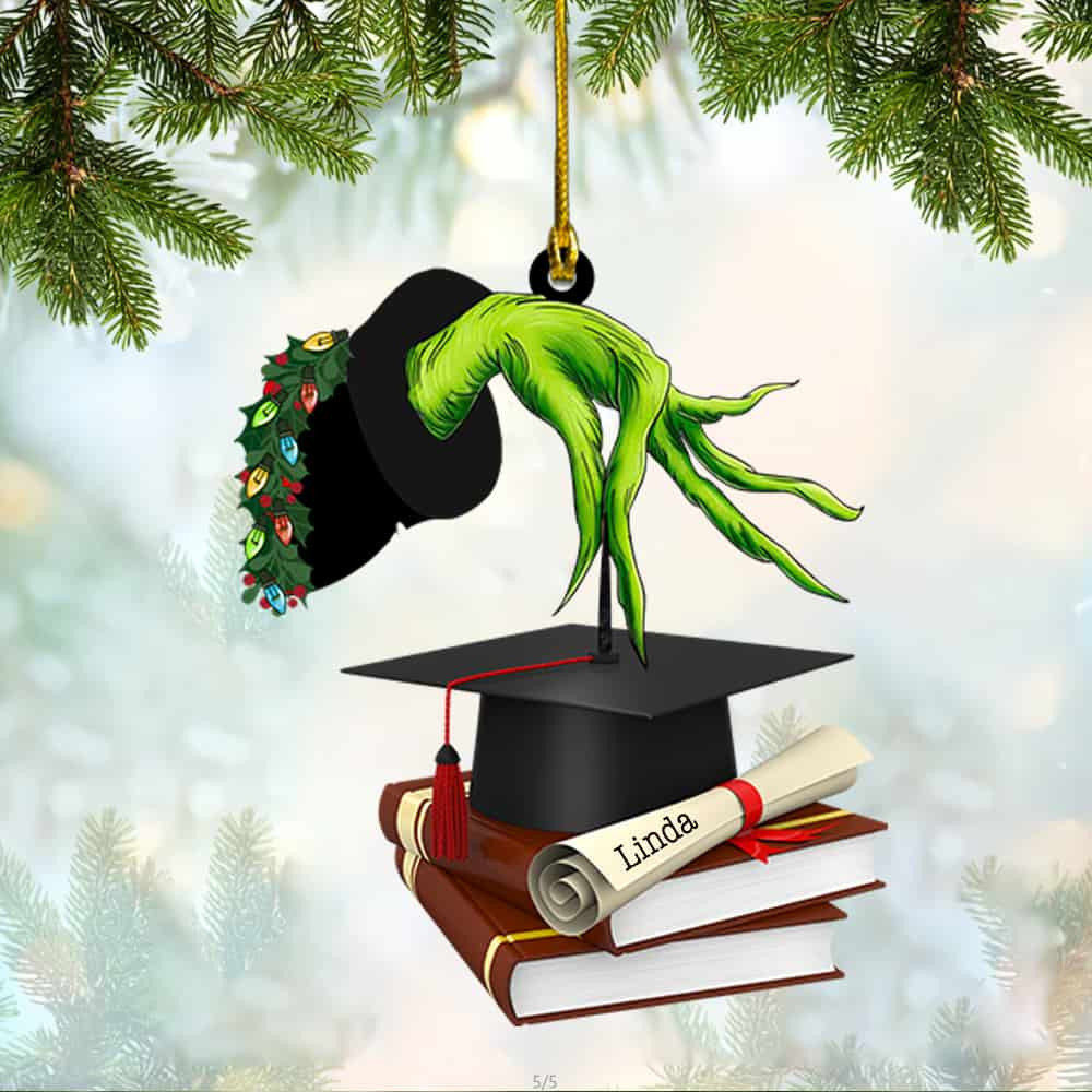 Personalized Gift For Graduates Grinhmas Personalized Acrylic Ornament Christmas Ornament
