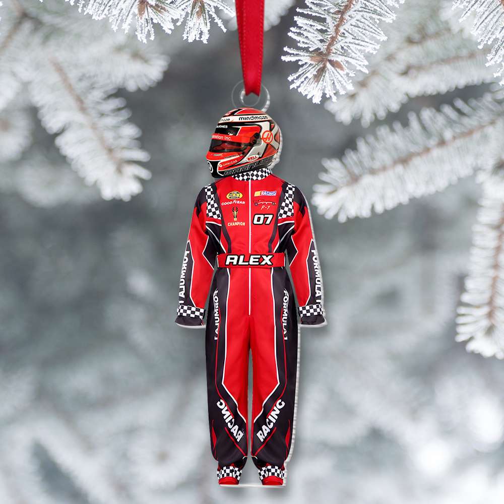 Personalized Gift For Racing Lover Ornament Racing Uniform Ornament - Fun Holiday Ornament Gift Personalized Gift For Racing Lover Ornament Racing Uniform Ornament - Fun Holiday Ornament Gift