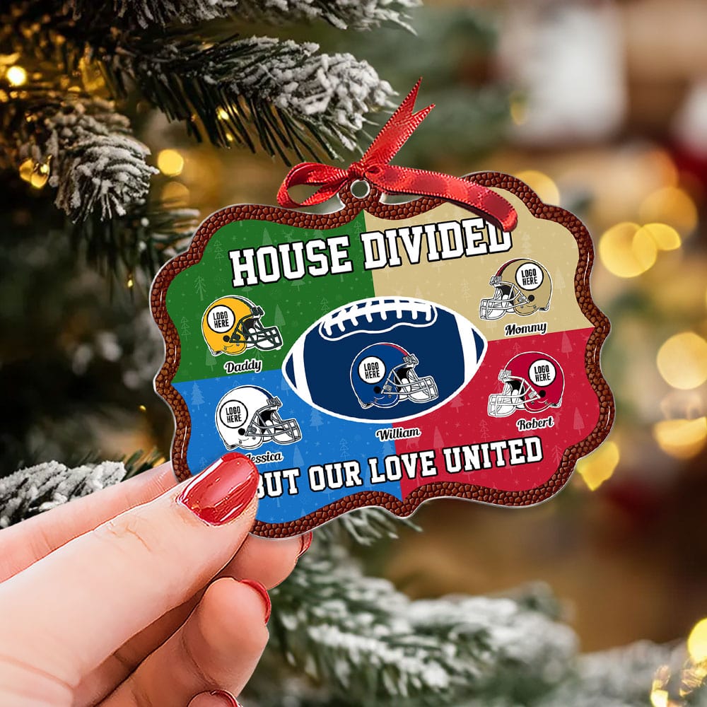 Personalized Gifts For American Football-loving Family Christmas Ornament - Holiday Tree Decoration Gift