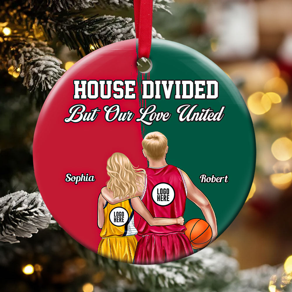 Personalized Gifts For Basketball-loving Couple Christmas Ornament - Funny Christmas Ornament Gift
