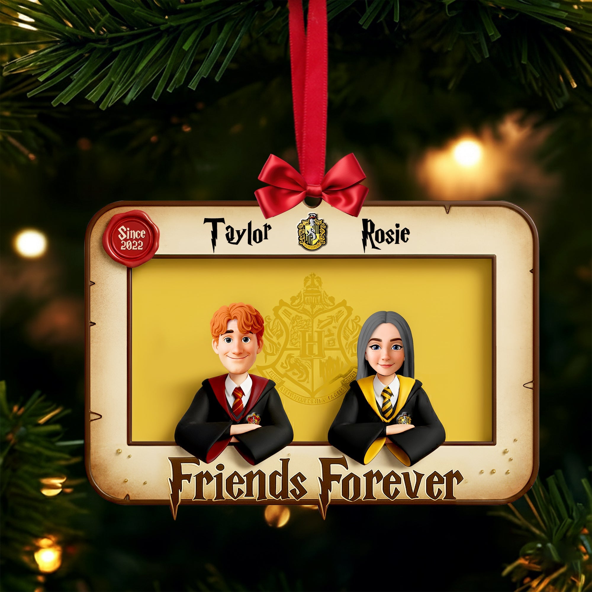 Personalized Gifts For Best Friends, Bestie Acrylic Christmas Ornament - Holiday Tree Decoration Gift Personalized Gifts For Best Friends, Bestie Acrylic Christmas Ornament - Holiday Tree Decoration Gift