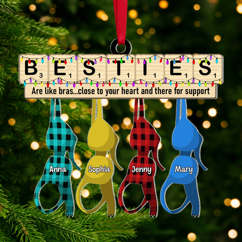 Personalized Gifts For Besties Christmas Ornament - Xmas Ornament Gift