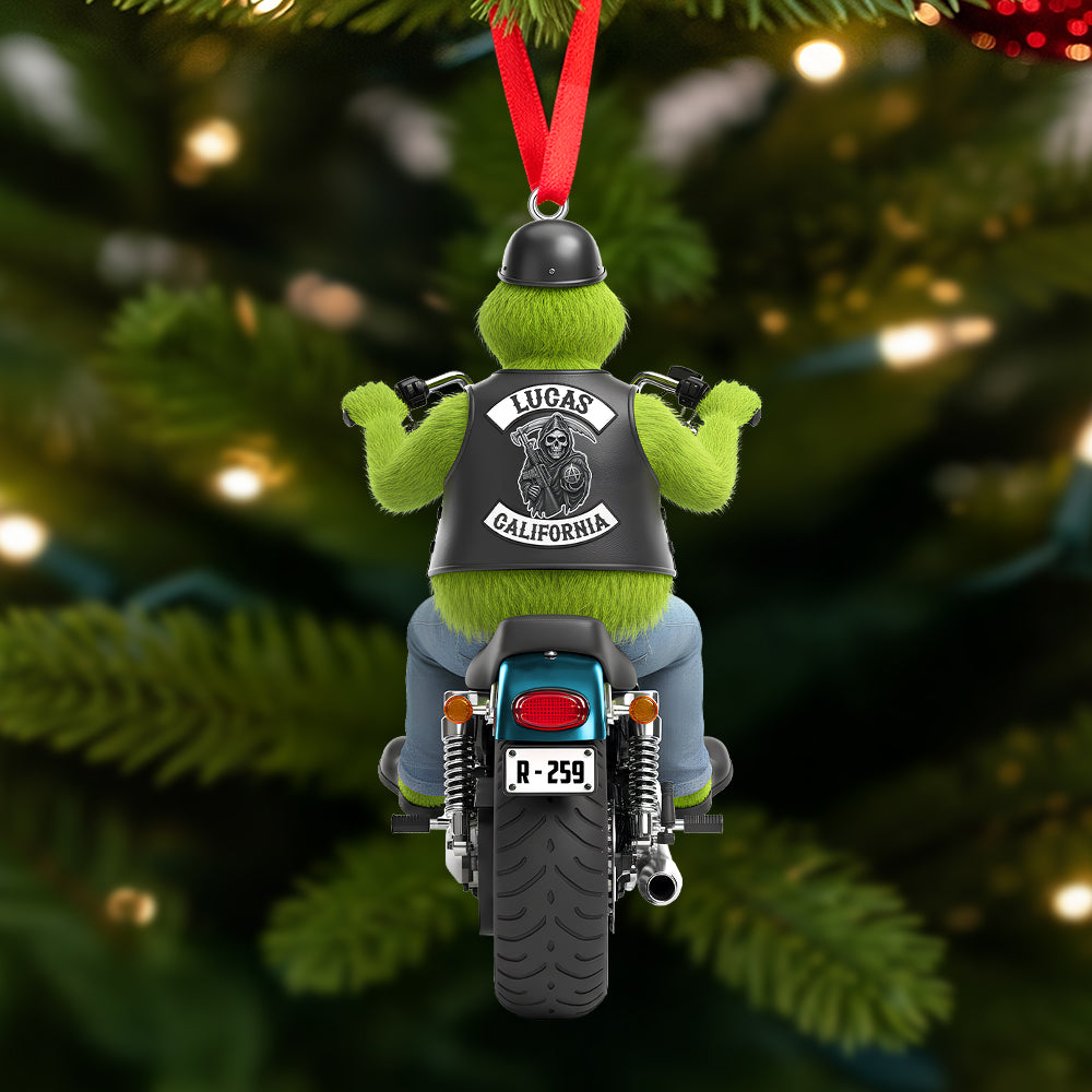 Personalized Gifts For Bikers Christmas Ornament - Holiday Season Gift Idea