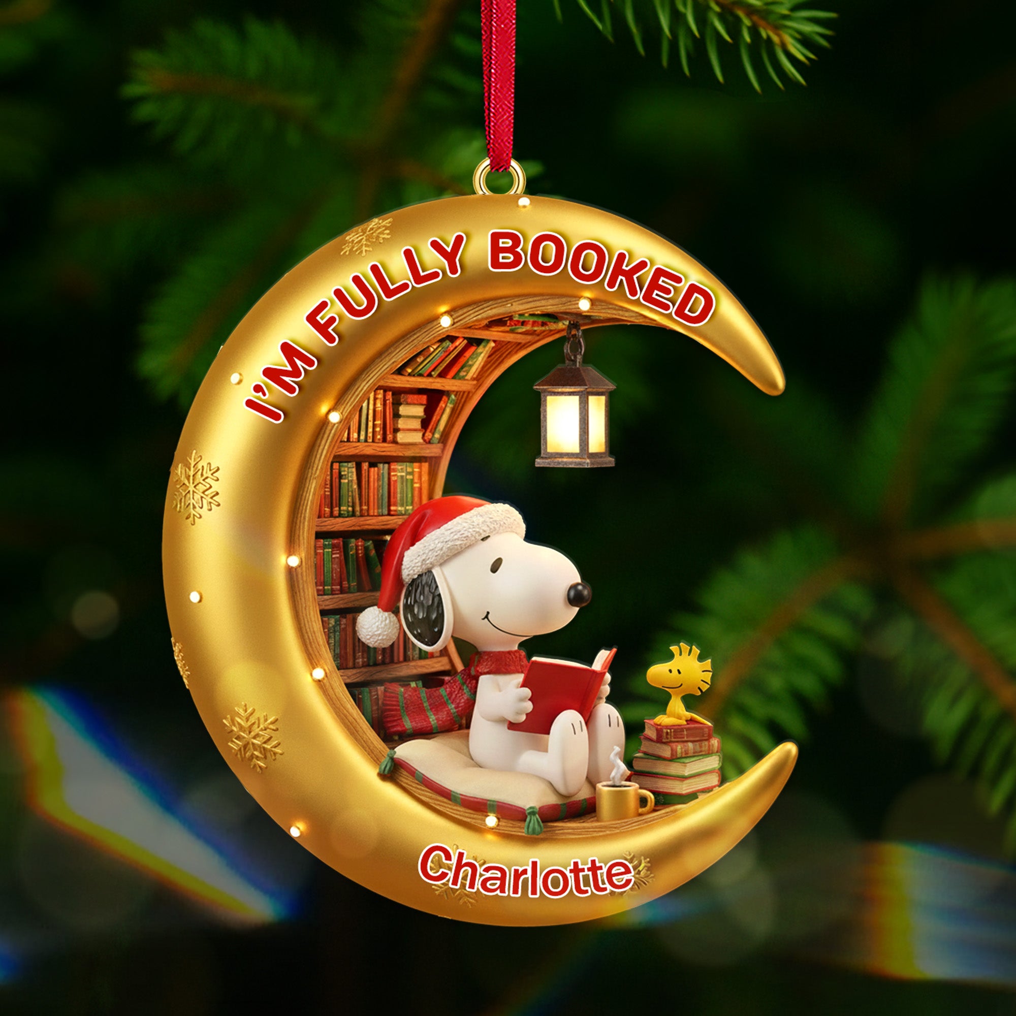 Personalized Gifts For Book Lovers Christmas Ornament - Holiday Season Gift Idea Personalized Gifts For Book Lovers Christmas Ornament - Holiday Season Gift Idea