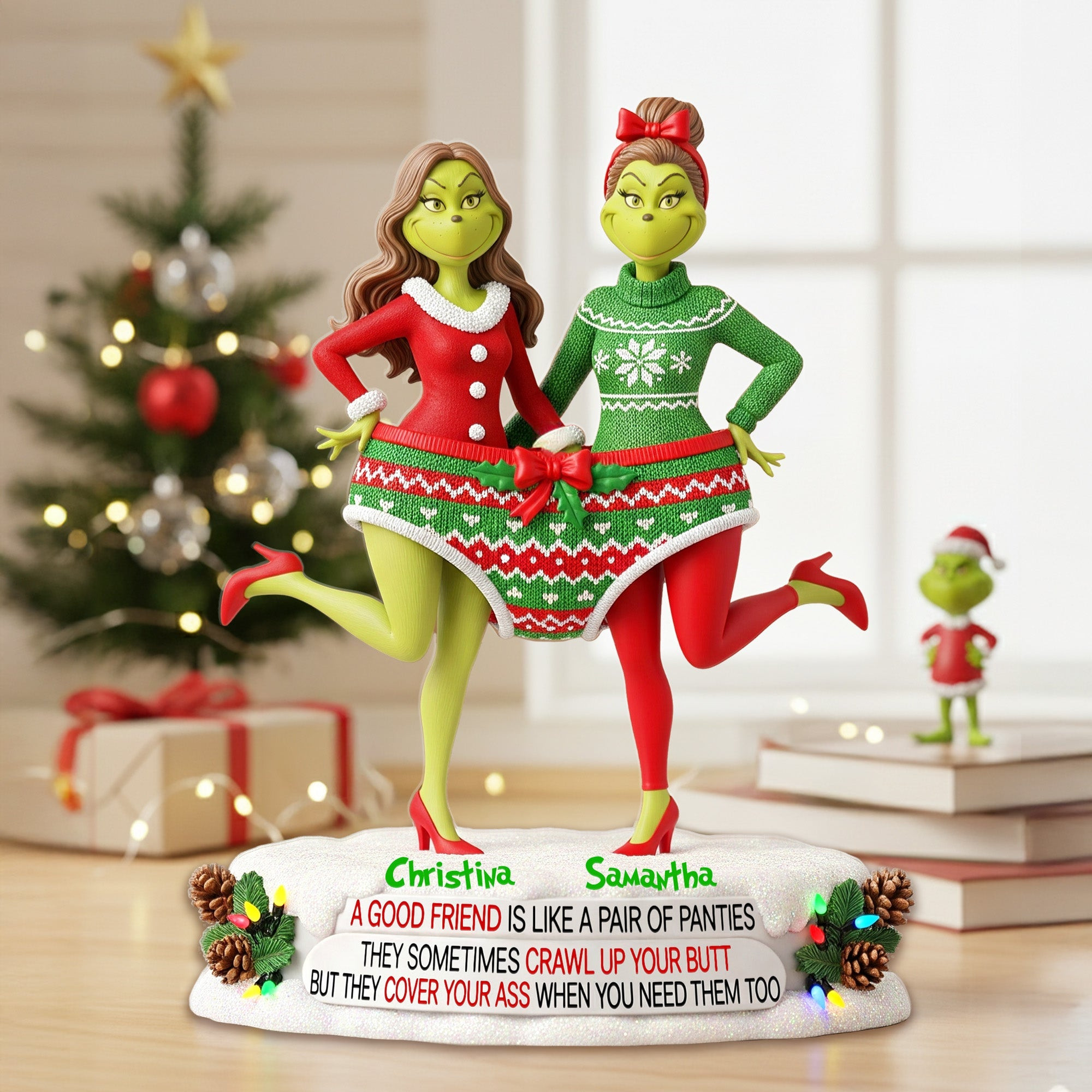 Personalized Gifts For Christmas, Best Friend Acrylic Plaque - Last Minute Funny Christmas Gifts Prime