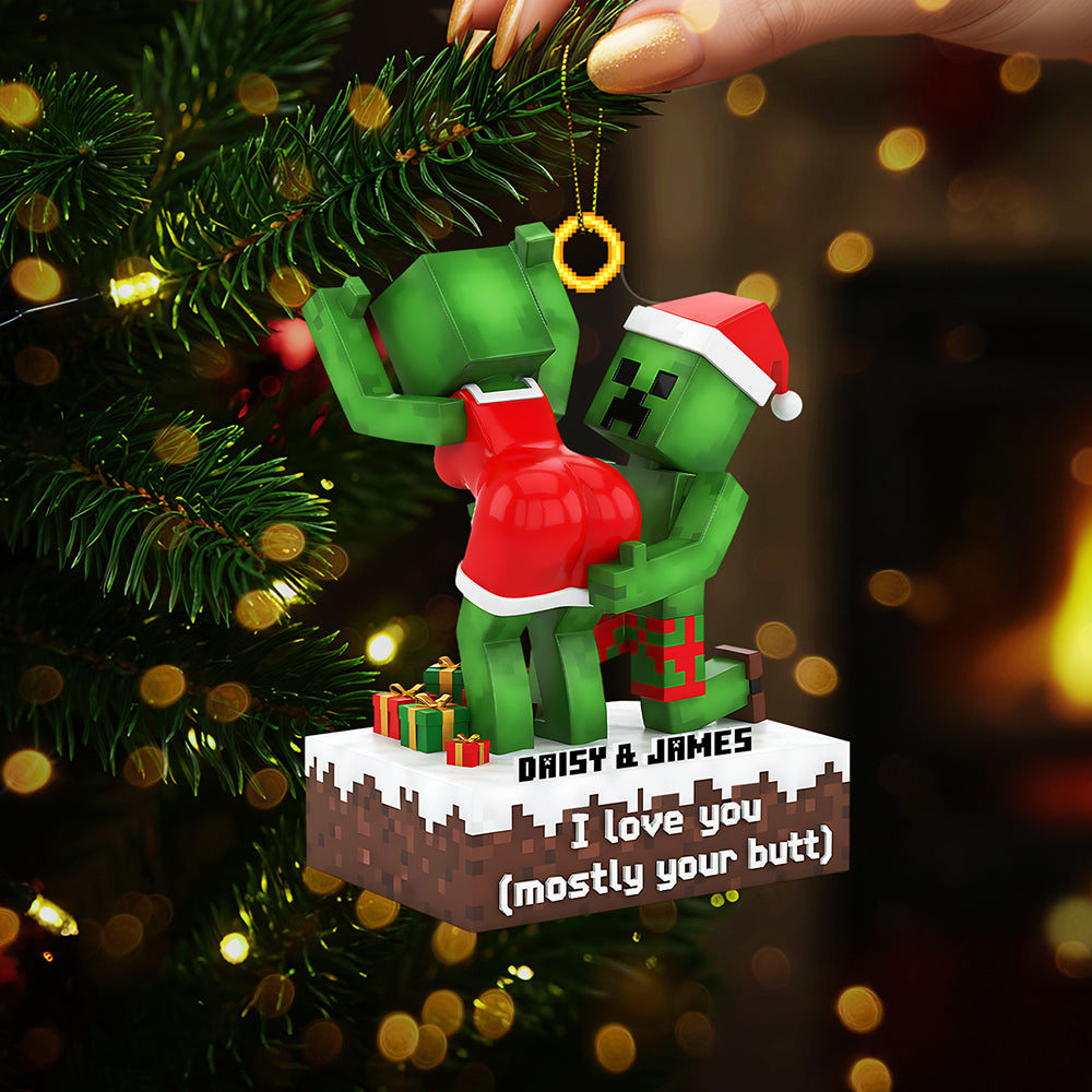 Personalized Gifts For Christmas Couple Acrylic Ornament - Christmas Ornament Gift Idea