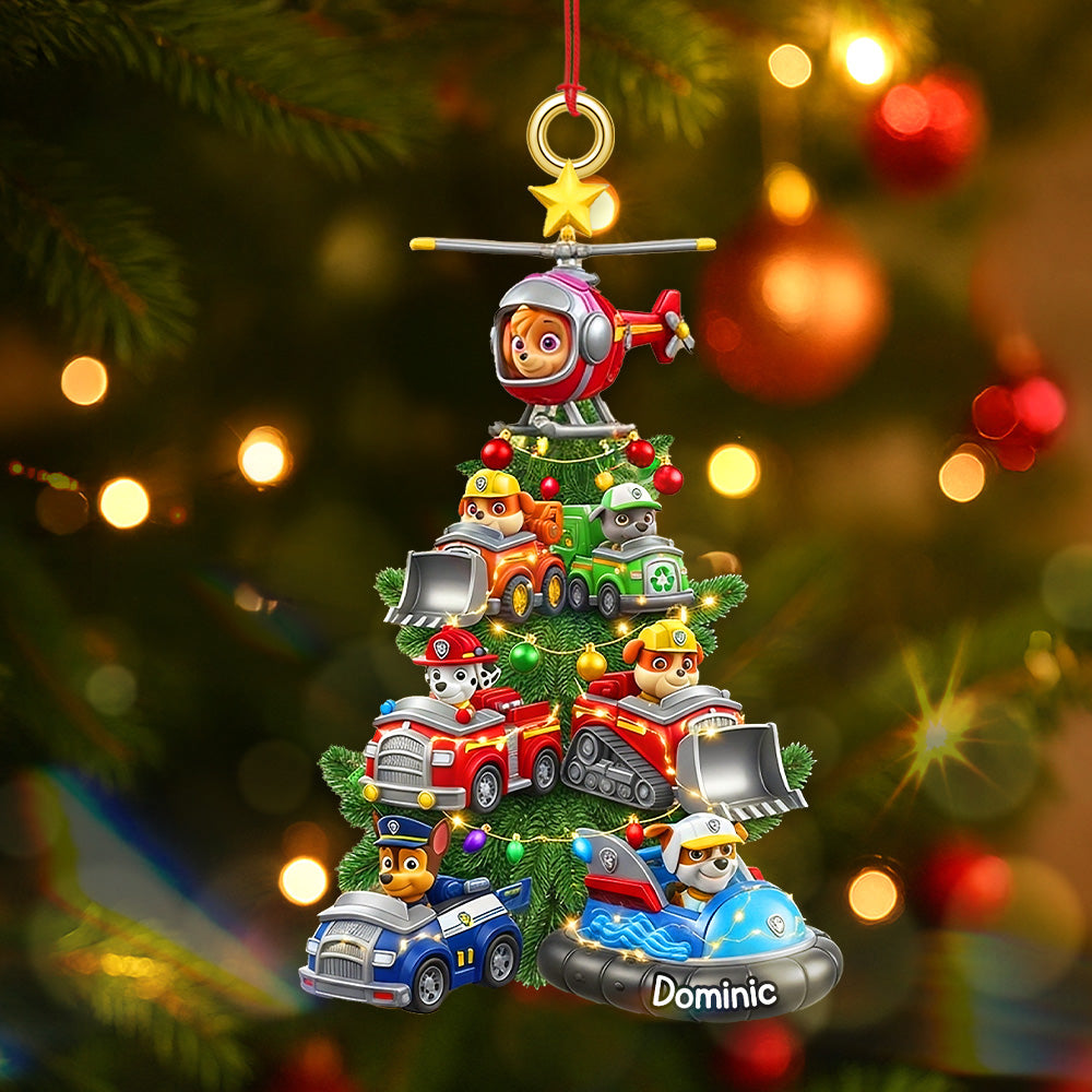 Personalized Gifts For Christmas, Cute Animals Christmas Acrylic Ornament - Holiday Tree Decoration Gift