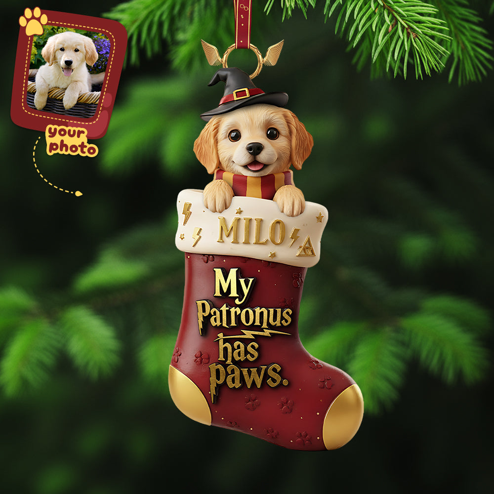 Personalized Gifts For Christmas, Dog Cat Custom Photo Acrylic Ornament - Funny Christmas Ornament Gift
