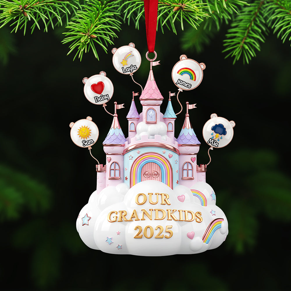 Personalized Gifts For Christmas, Grandparent Acrylic Ornament - Xmas Home Decoration Gift