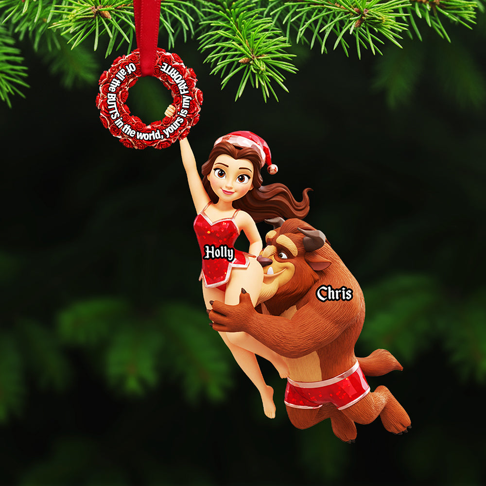 Personalized Gifts For Christmas, Naughty Couple Acrylic Ornament - Holiday Tree Decoration Gift (2)