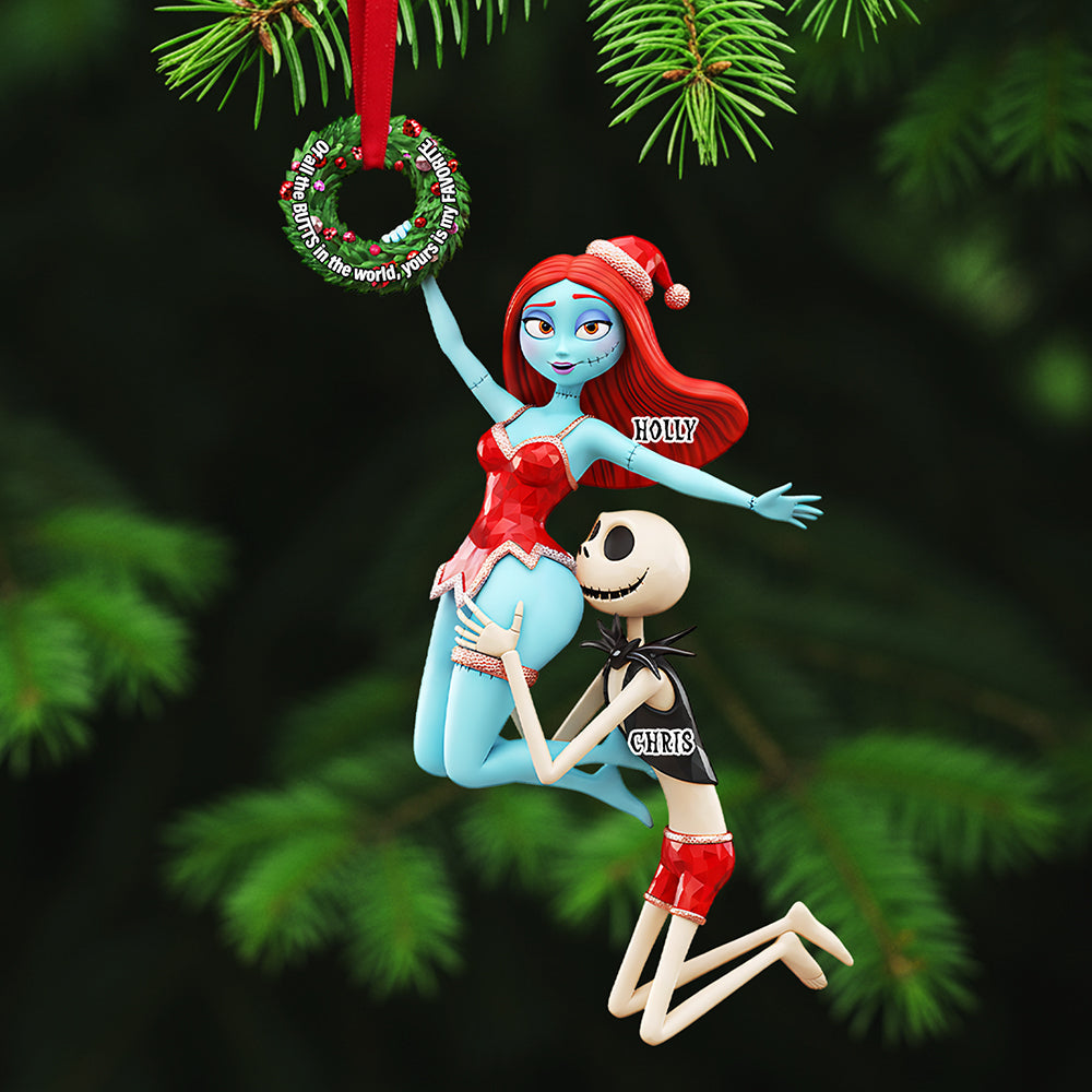 Personalized Gifts For Christmas, Naughty Couple Acrylic Ornament - Xmas Home Decoration Gift