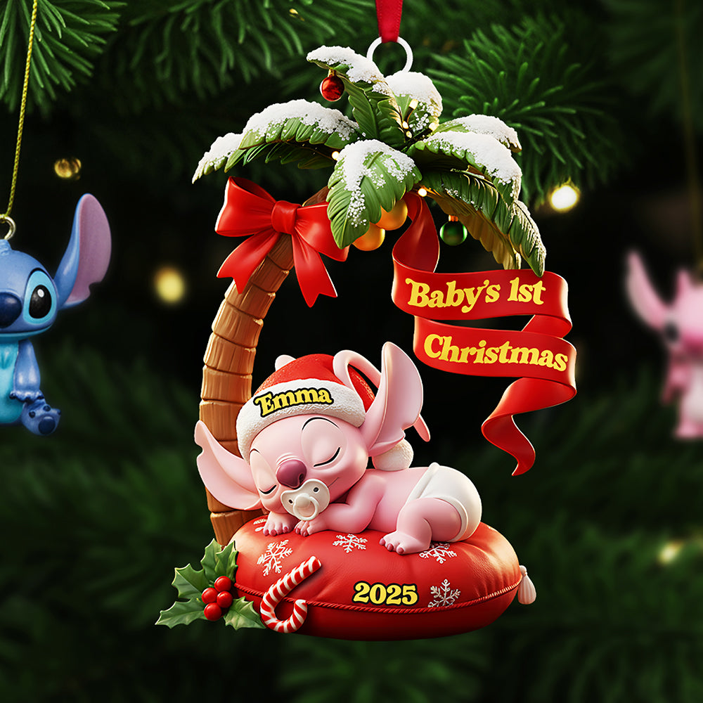 Personalized Gifts For Christmas, New Born Baby Acrylic Ornament - Holiday Season Gift Idea