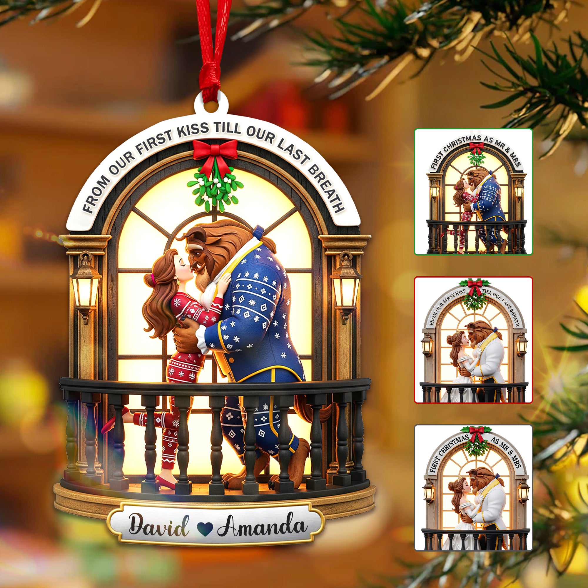 Personalized Gifts For Christmas, The Best Couple Acrylic Ornament - Funny Christmas Ornament Gift