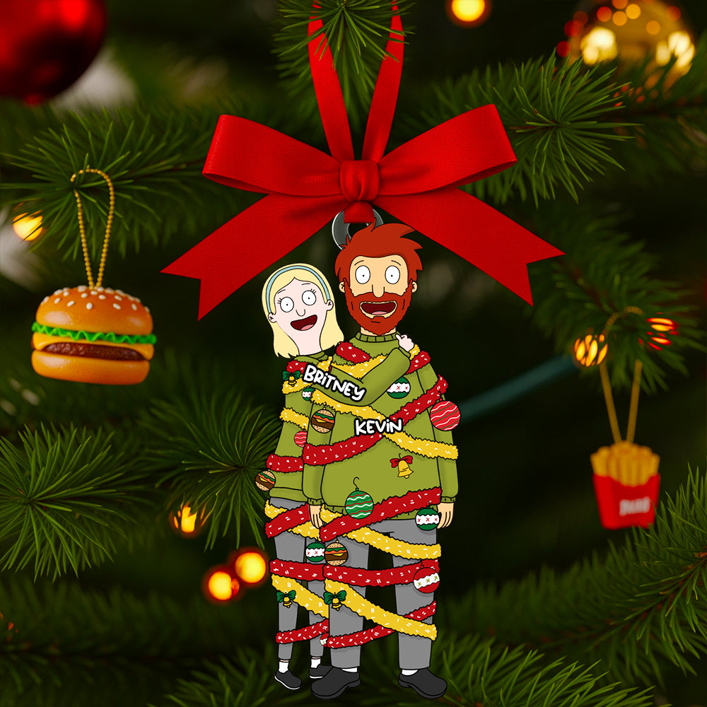 Personalized Gifts For Couple Acrylic Ornament - Xmas Ornament Gift