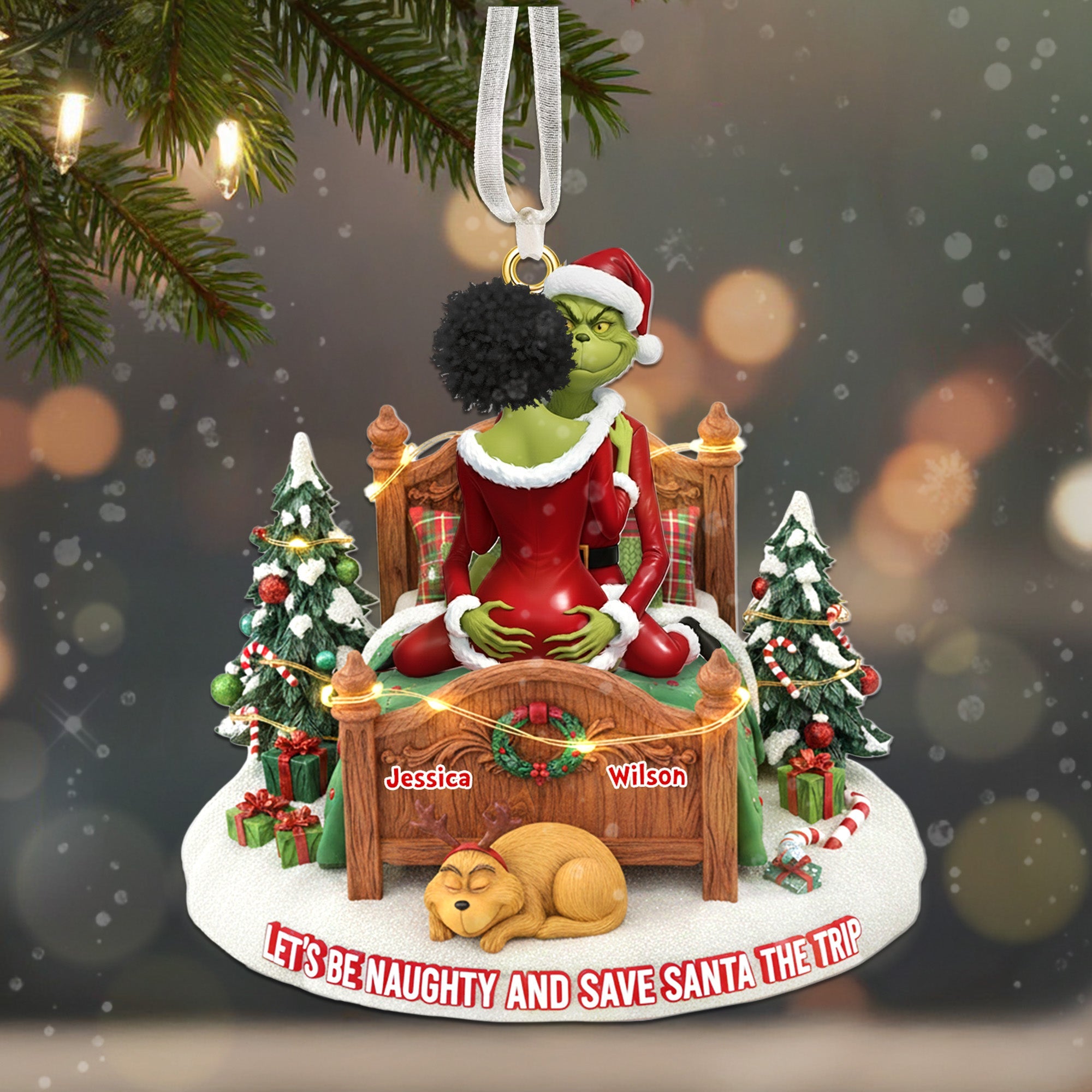 Personalized Gifts For Couple Christmas Ornament - Holiday Season Gift Idea (2)
