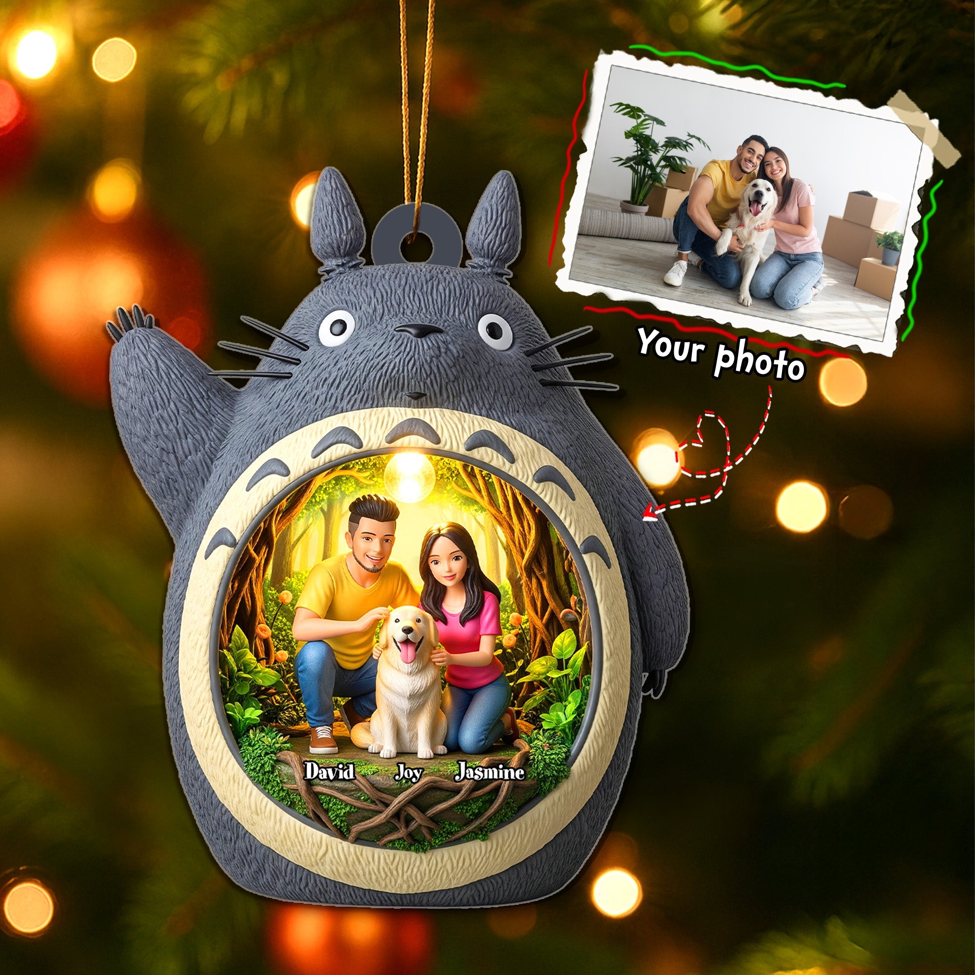 Personalized Gifts For Couple, Custom Photo Acrylic Ornament - Fun Holiday Ornament Gift Personalized Gifts For Couple, Custom Photo Acrylic Ornament - Fun Holiday Ornament Gift
