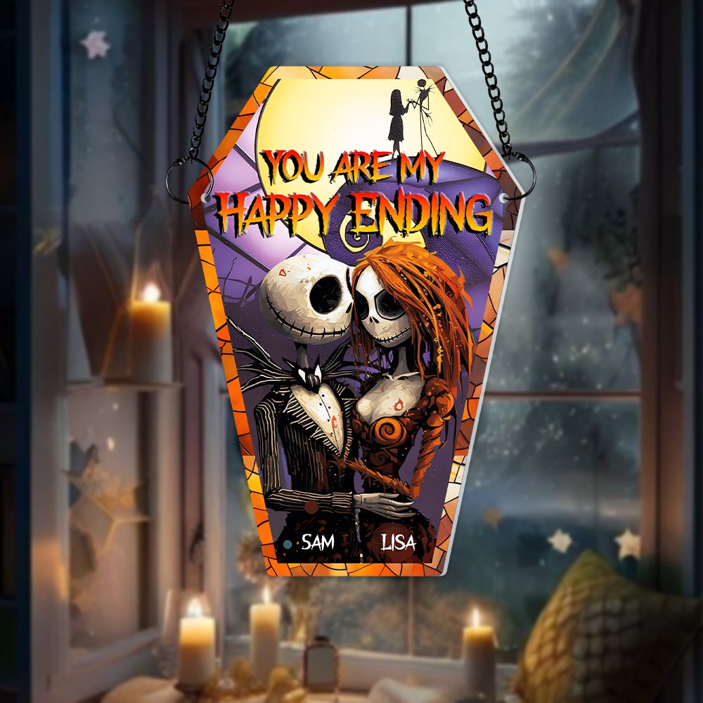 Personalized Gifts For Couple Suncatcher Ornament - Xmas Home Decoration Gift