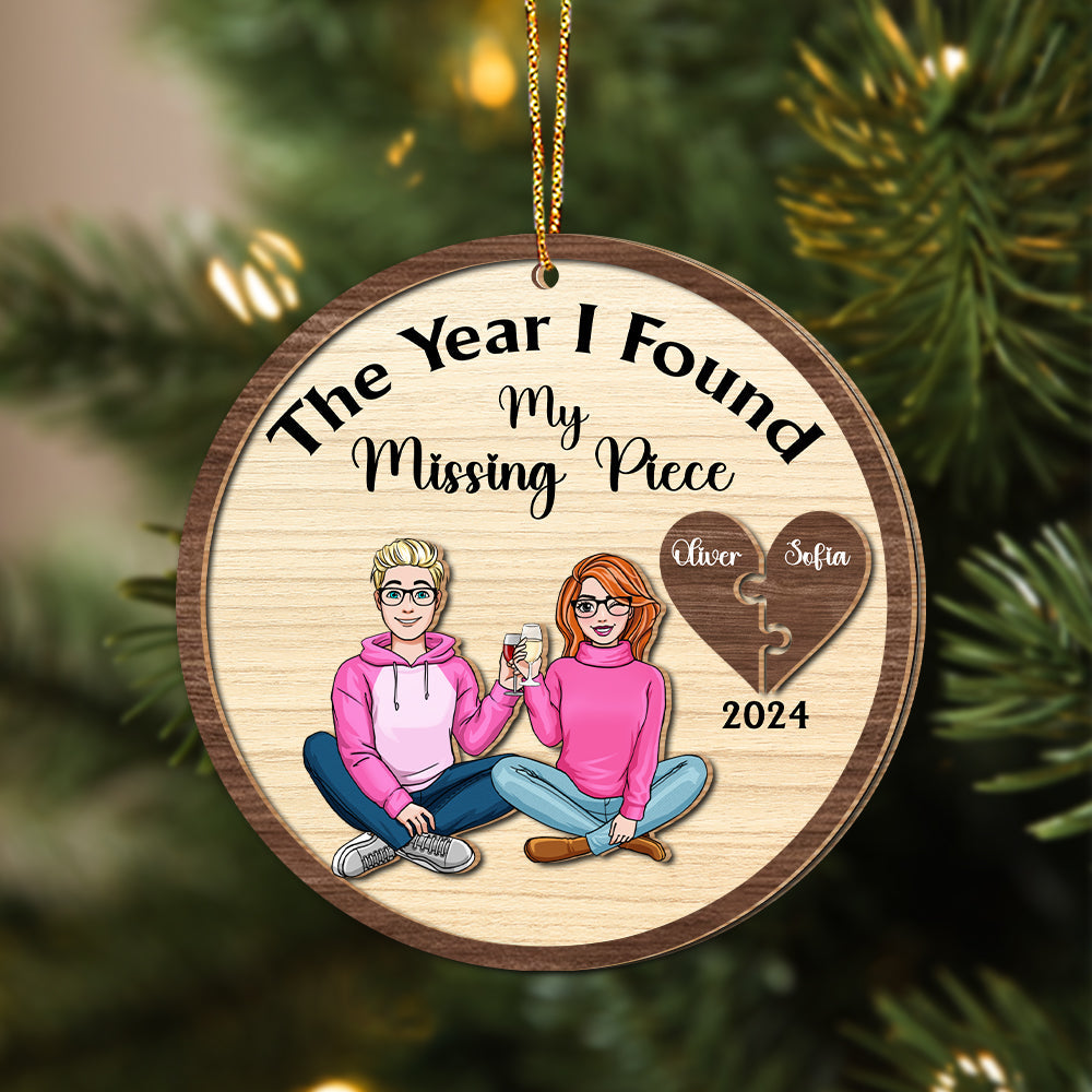 Personalized Gifts For Couple Wood Ornament Christmas - Christmas Ornament Gift Idea
