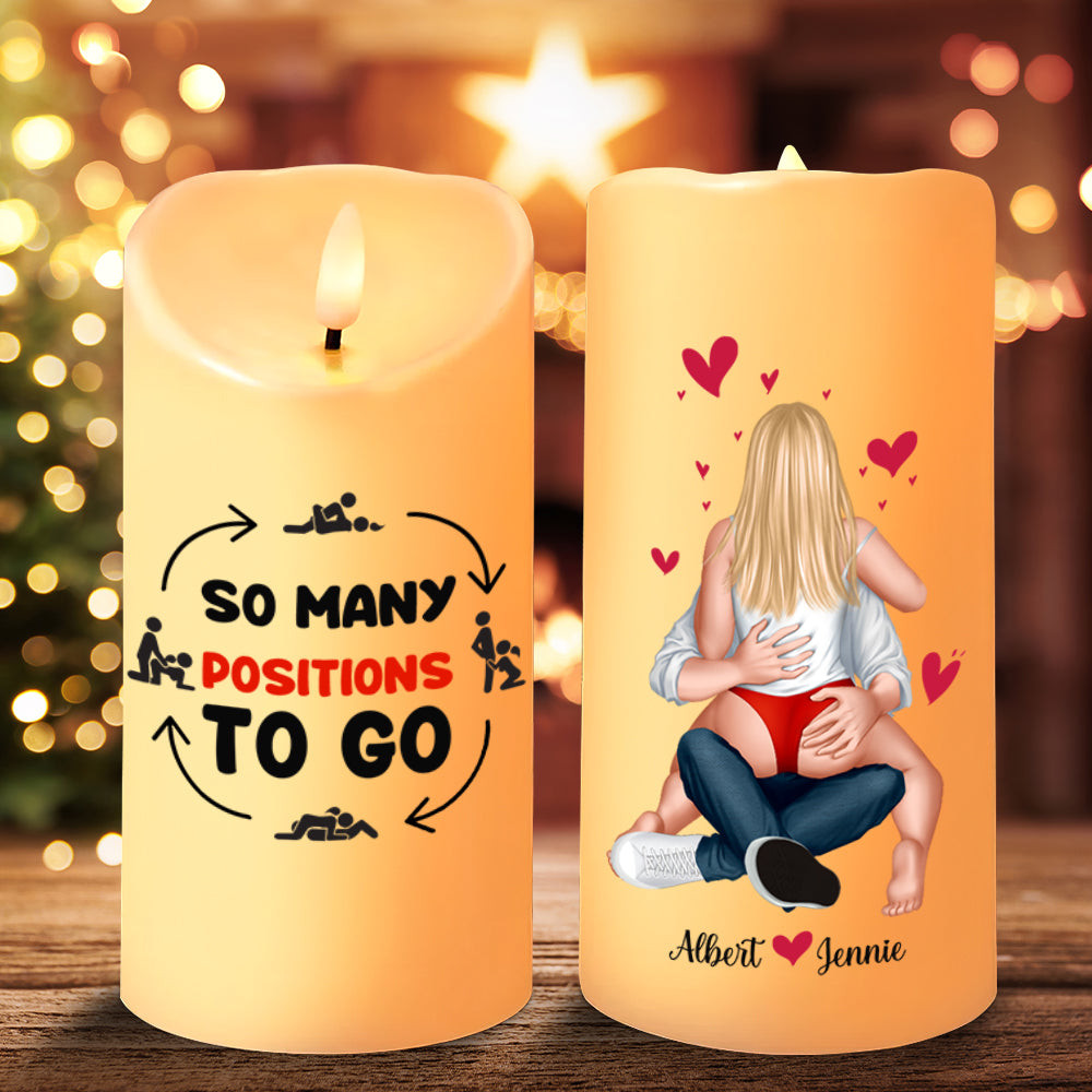 Personalized Gifts For Couples, Naughty Couple LED Candle - Unique Funny Christmas Gifts 2025