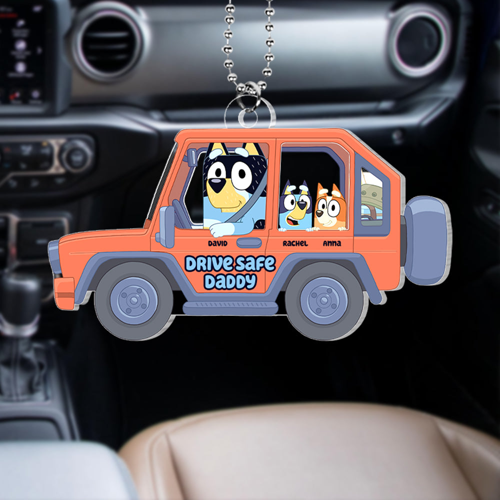Personalized Gifts For Dad Car Ornament - Cute Christmas Tree Gift Idea