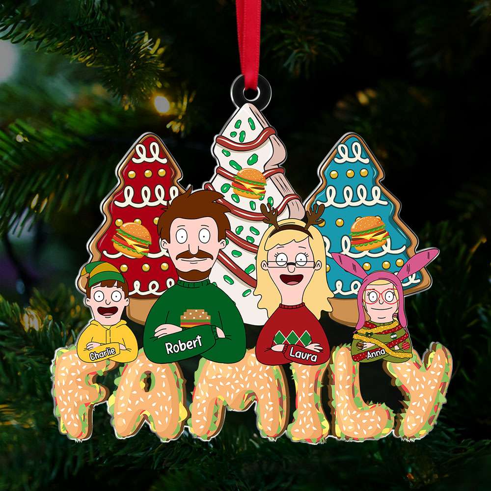 Personalized Gifts For Family, Movie Characters Acrylic Ornament - Xmas Home Decoration Gift