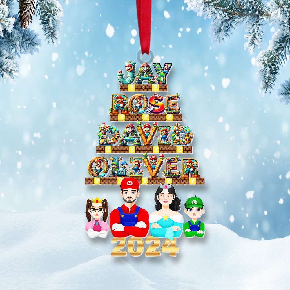 Personalized Gifts For Family Movie Lover Acrylic ornament Christmas - Festive Holiday Keepsake Gift