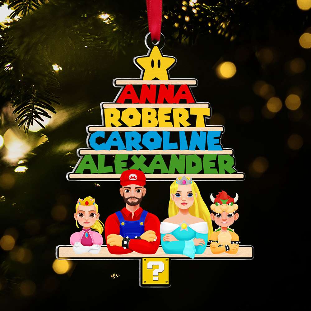 Personalized Gifts For Family Name Acrylic Ornament - Christmas Ornament Gift Idea Personalized Gifts For Family Name Acrylic Ornament - Christmas Ornament Gift Idea