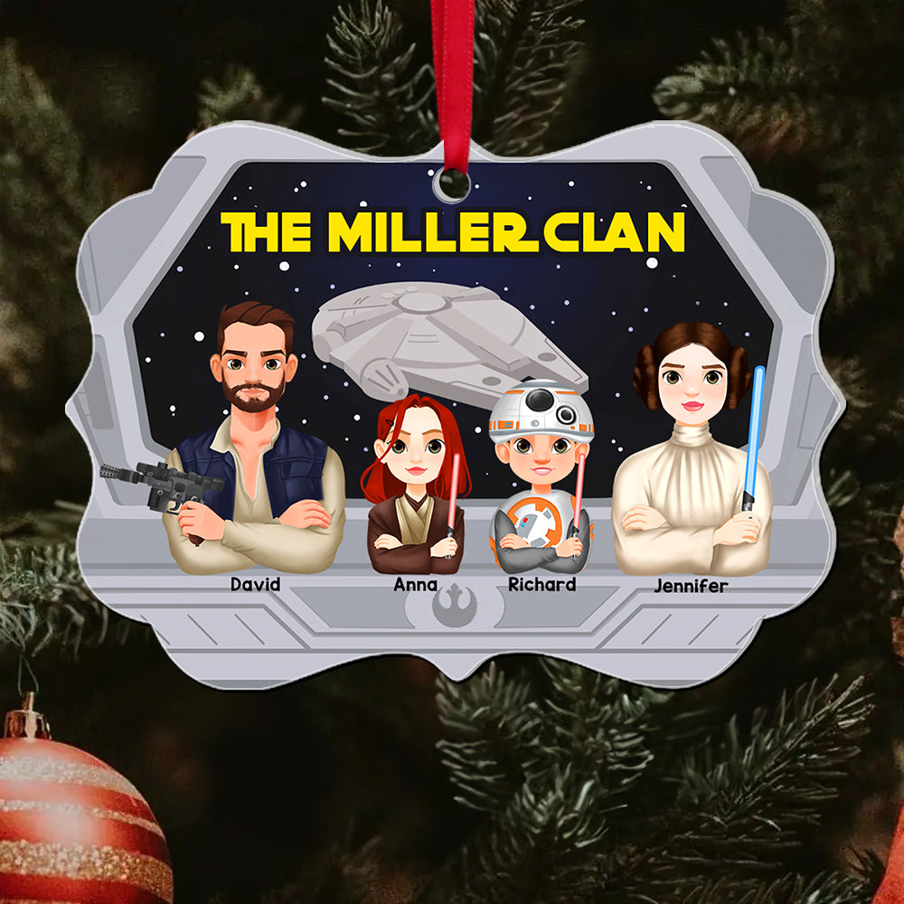Personalized Gifts For Family Ornament, Galaxy Clan - Family Christmas Ornament Gift