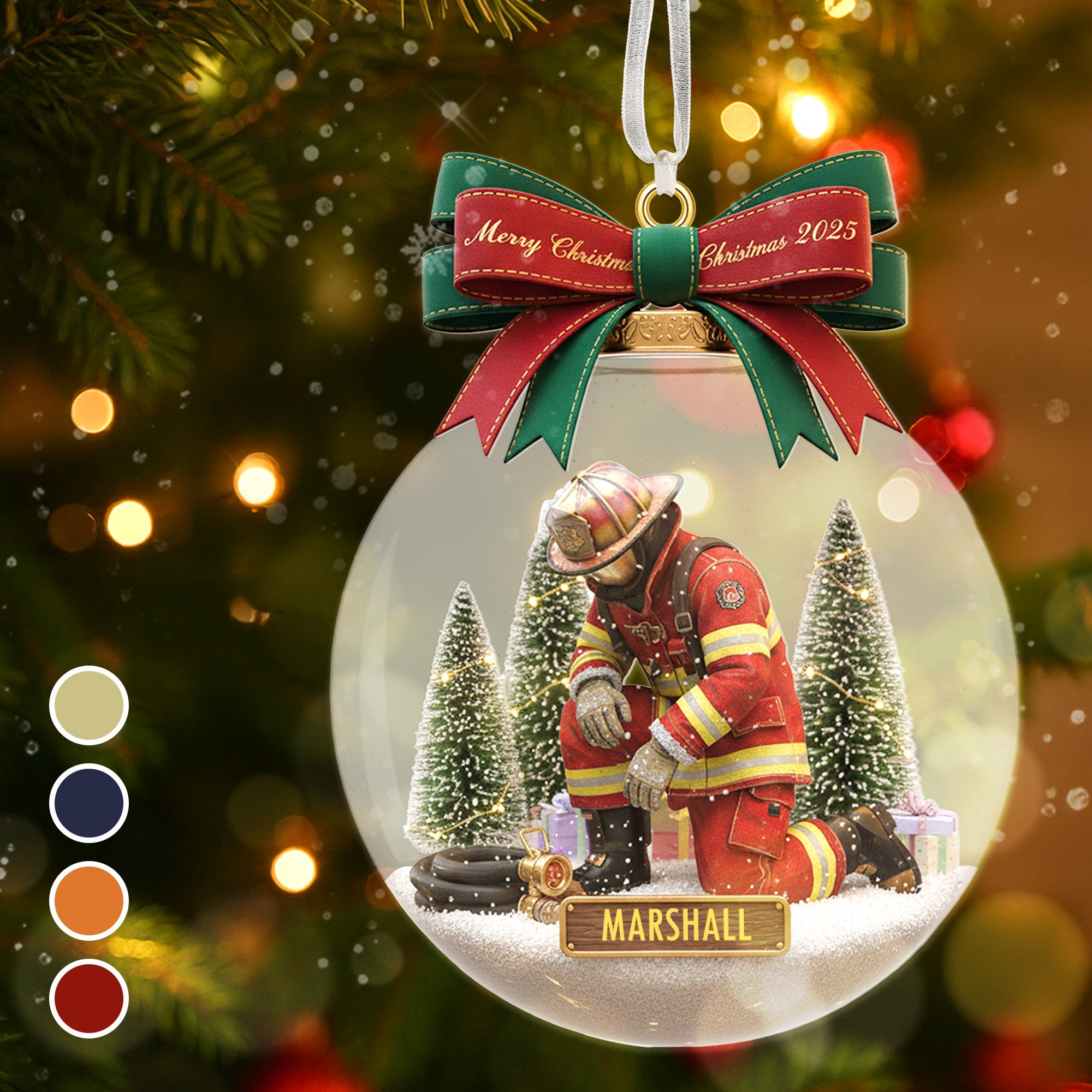 Personalized Gifts For Firefighter Christmas Ornament - Xmas Ornament Gift Personalized Gifts For Firefighter Christmas Ornament - Xmas Ornament Gift