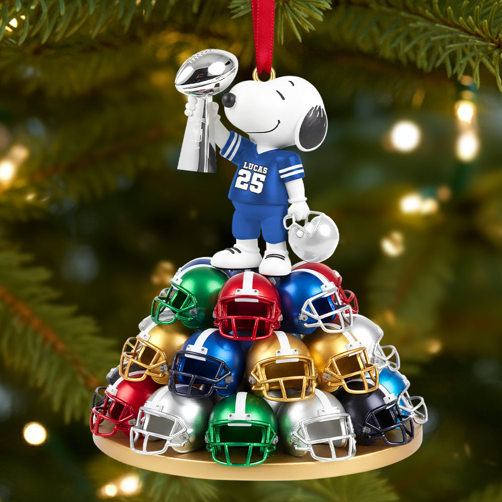Personalized Gifts For Football Lovers Christmas Ornament - Christmas Ornament Gift Idea