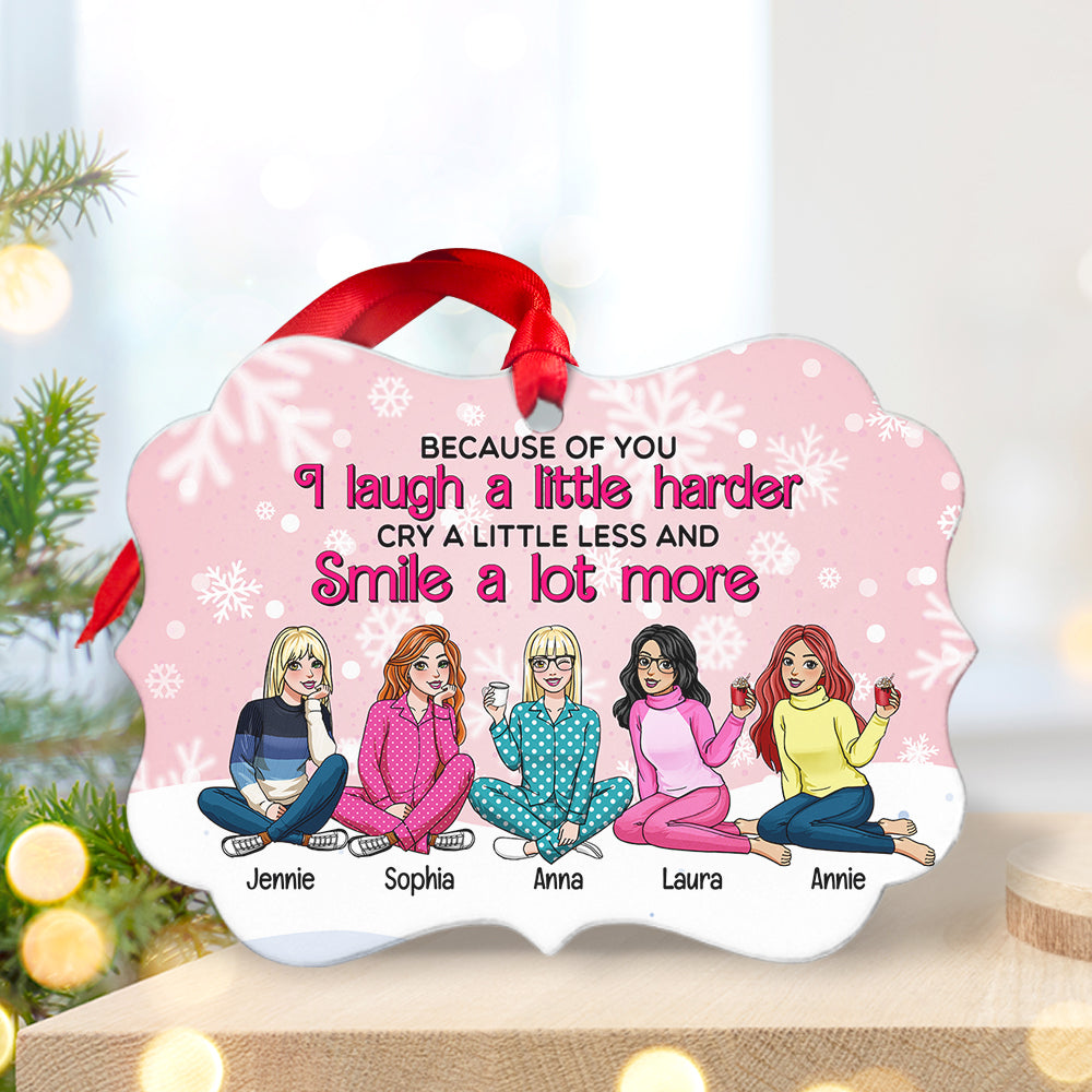 Personalized Gifts for Friends Christmas Ornament Because Of You - Fun Holiday Ornament Gift Personalized Gifts for Friends Christmas Ornament Because Of You - Fun Holiday Ornament Gift