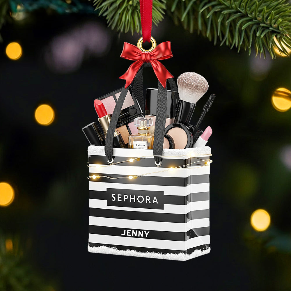 Personalized Gifts For Makeup Lovers Christmas Ornament - Holiday Season Gift Idea